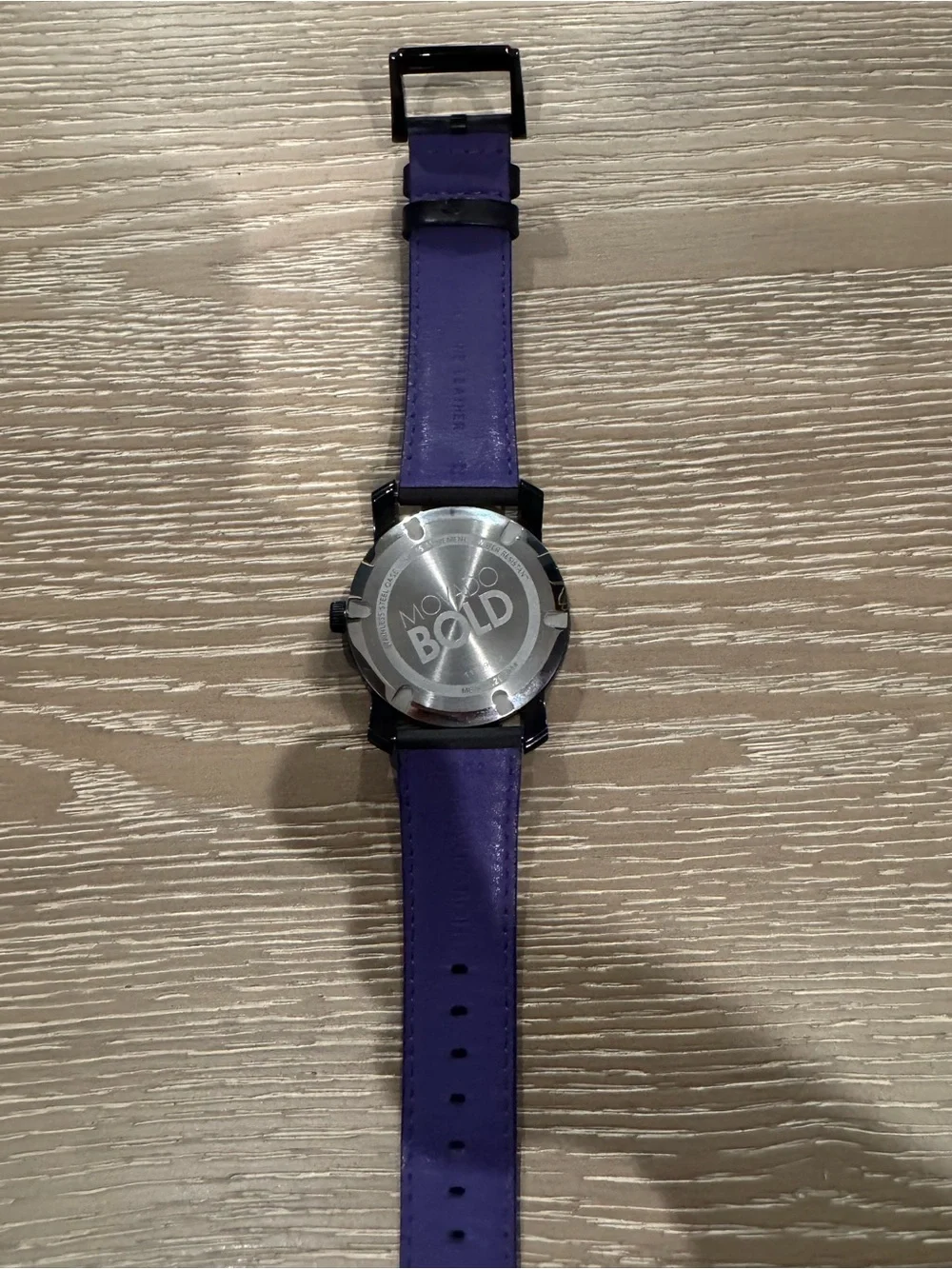 Movado Bold with Swarovski Crystal at 12 o’clock Sleek and elegant
